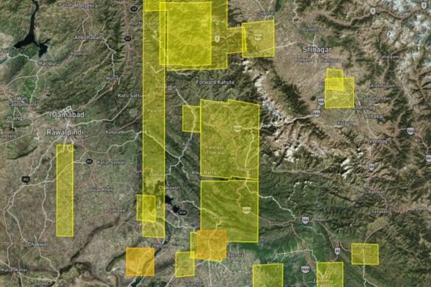 Pahalgam satellite images