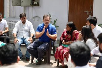 Rahul Gandhi at Delhi University