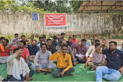 Panchayat worker strike