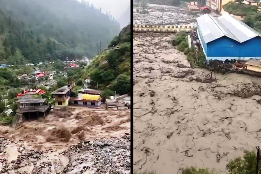 Cloud burst in Himachal Pradesh
