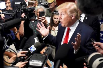 Trump vs journalist