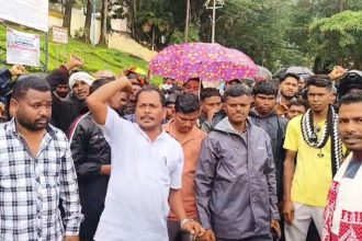 Protest against NMDC
