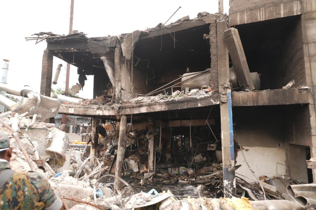 explosion in pharmaceutical factory