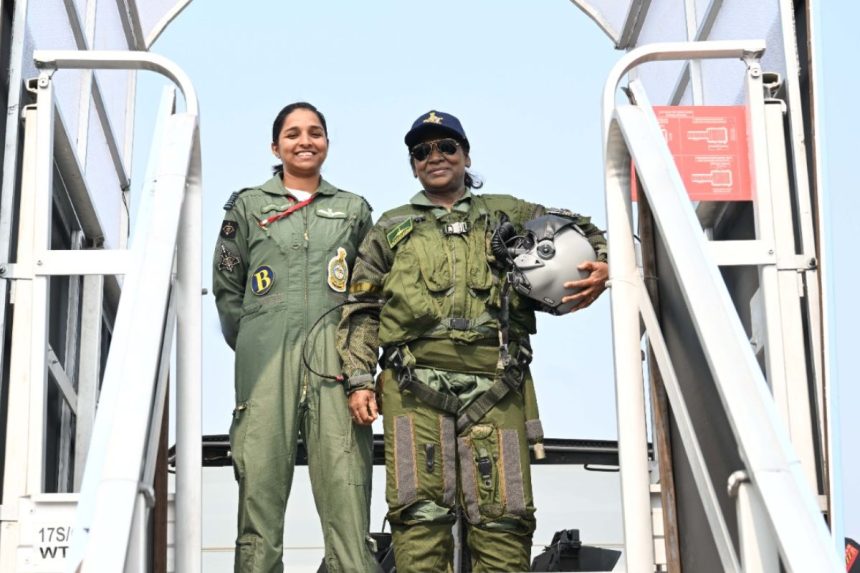 President Draupadi Murmu Rafale flight