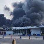 fire at Dhaka International Airport