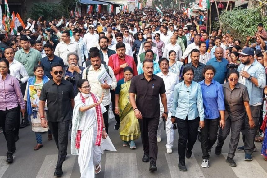 Mamata Banerjee March against SIR
