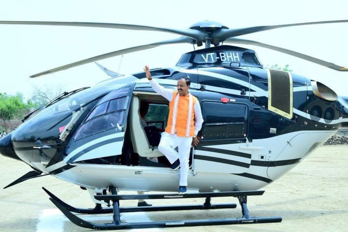 Keshav Prasad Maurya helicopter